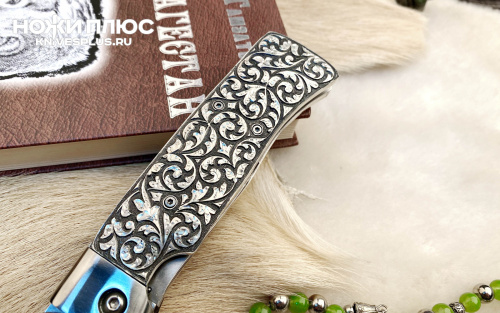 Нож складной Стерх Сталь Х12МФ Серебро Нож складной Стерх Сталь Х12МФ Серебро