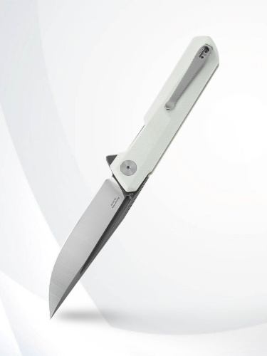 Нож Bestechman Dundee satin/grey titanized сталь D2, рукоять White G10