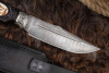 Нож Волк граб/дамаск Адамов