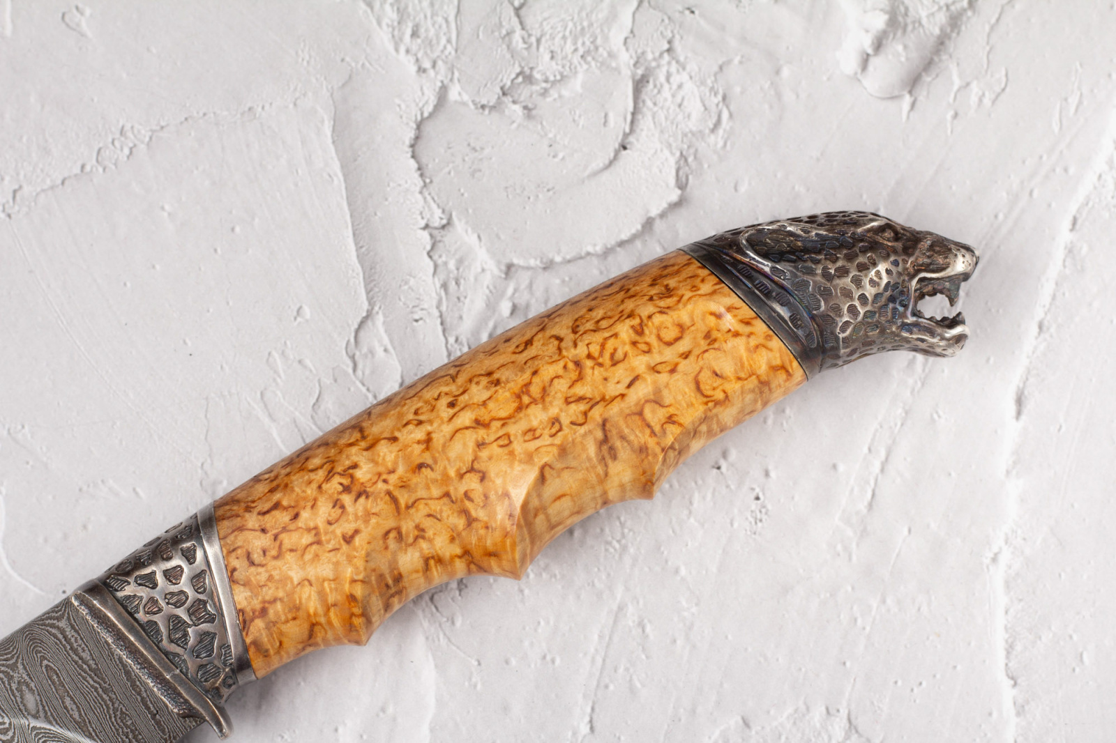 Нож Охота карельская берёза/дамаск ИП Эмиров Р.К. Кизляр