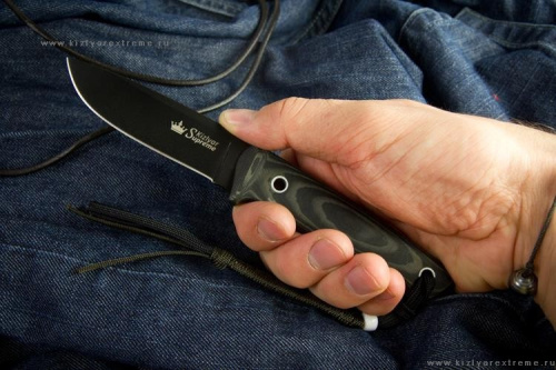 Нож Nikki D2 T Black Titanium