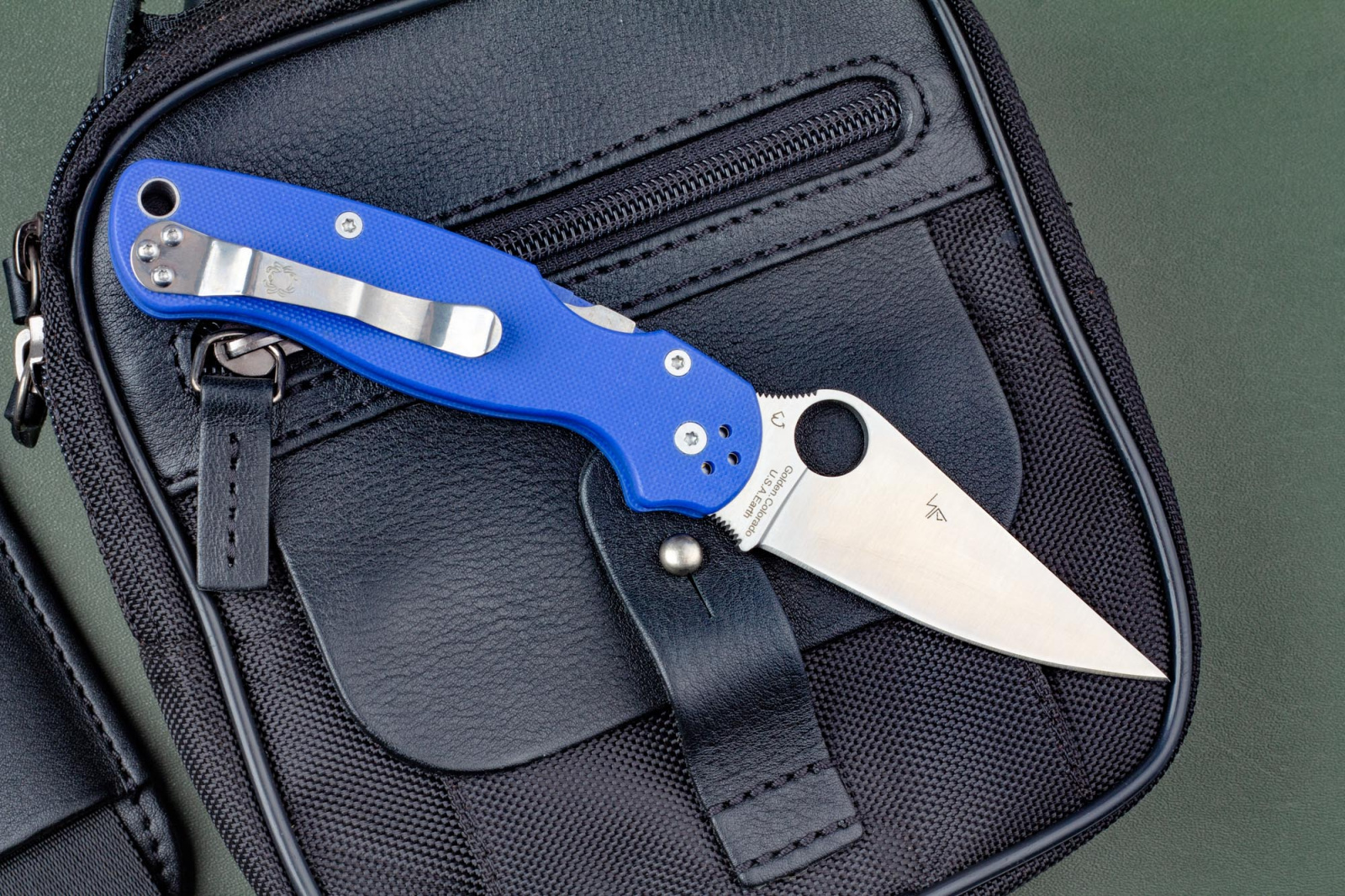 Нож Paramilitary 2 CH синий Spyderco