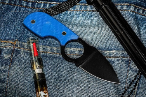 Нож Amigo Z D2 black Titanium Blue