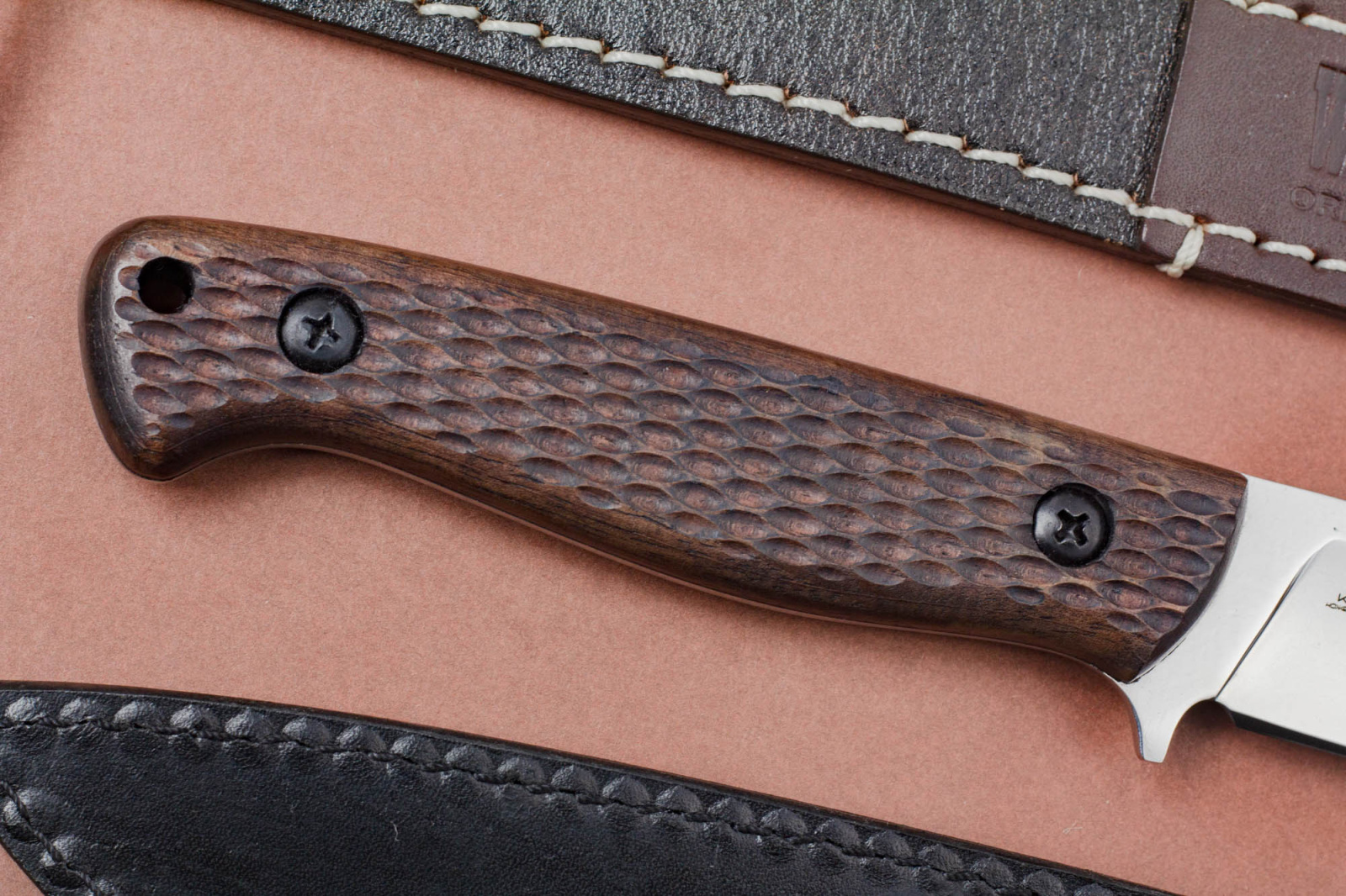 Нож Тайга 120 орех Х12МФ Андреев