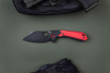 Складной нож CJRB Caldera PVD сталь AR-RPM9, рукоять Black/Red G10