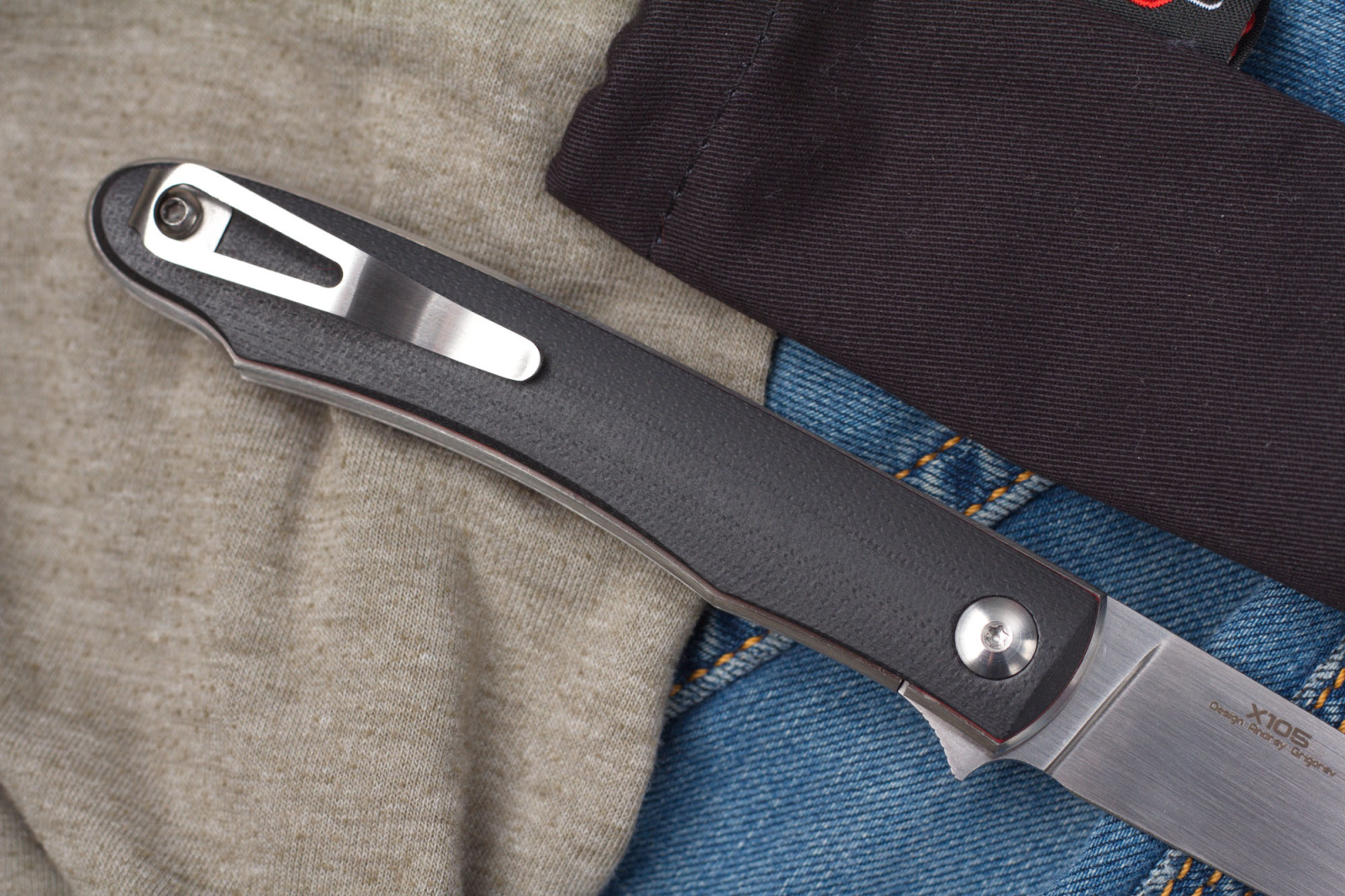 Нож складной Minimus G10 black/Red N.C.Custom Нож складной Minimus G10 black/Red N.C.Custom