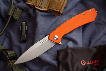 Нож adimanti by Ganzo (Skimen design) оранжевый