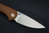 Складной нож CJRB Feldspar сталь D2, рукоять Brown G10