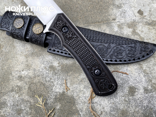 Нож Астра AUS-8 резная рукоять граб Кизляр Андреев