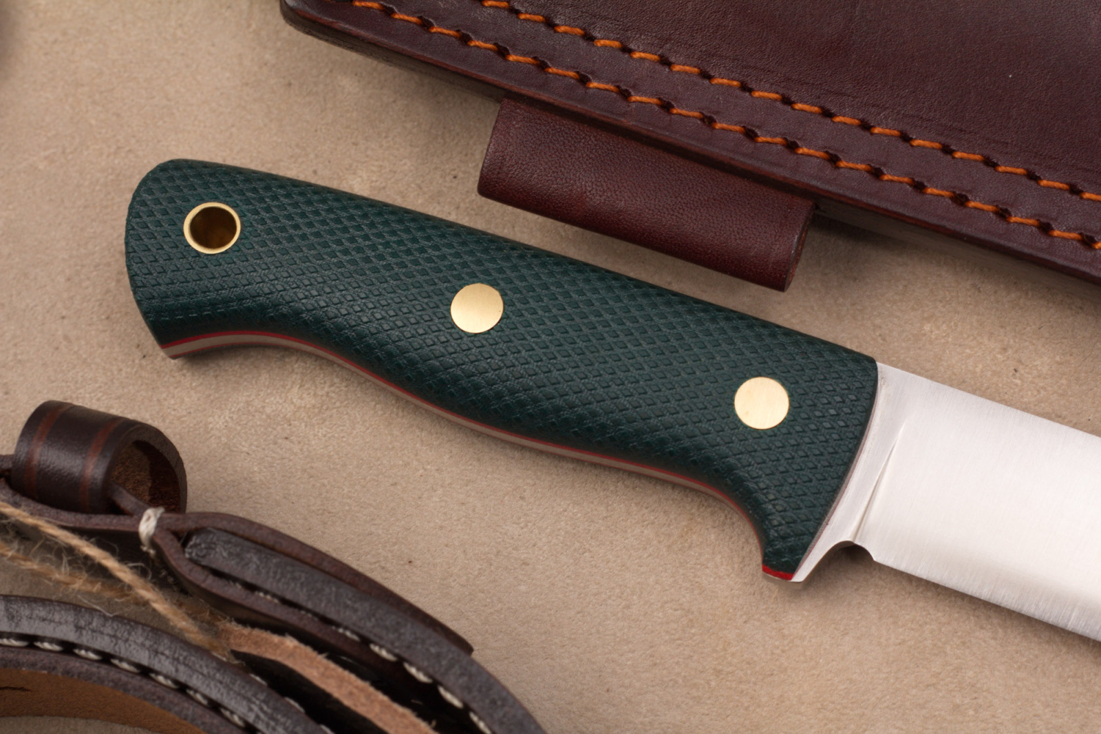 Нож Кедр L N690 изумруд конвекс Южный Крест