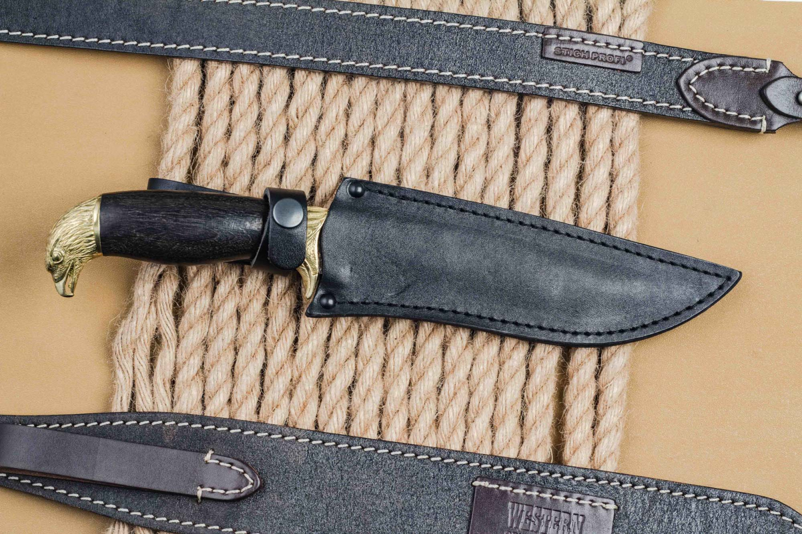 Нож Сокол Сталь Х12МФ Латунь