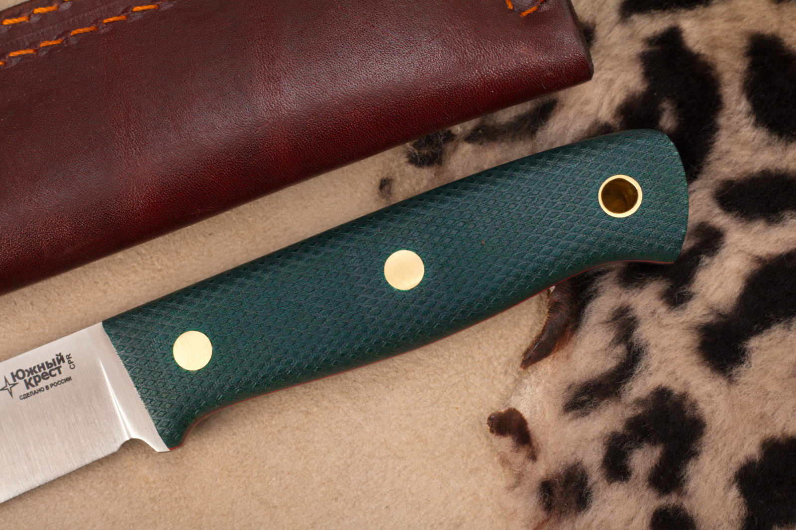 Нож Росомаха CPR изумруд конвекс Южный Крест