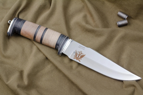 Нож Ш-5 Дерево/Кожа c символикой УИН Нож Ш-5 Дерево/Кожа c символикой УИН