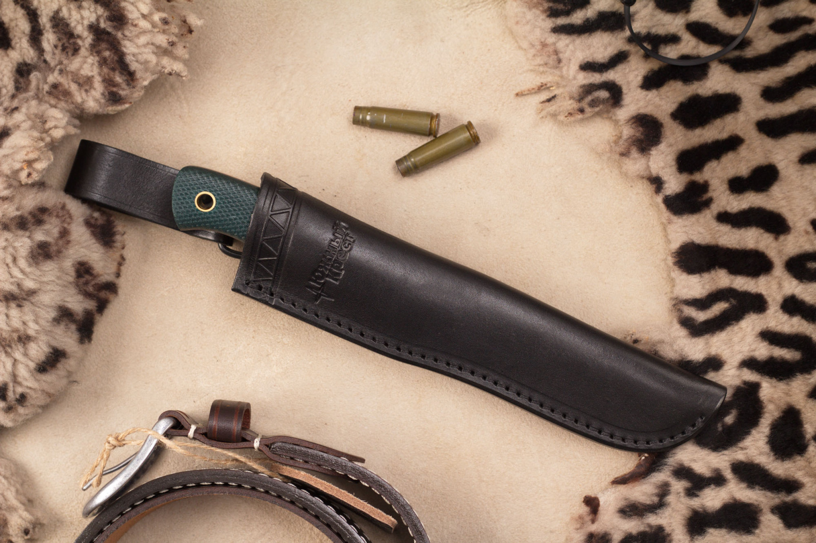 Нож FOX N690 изумруд конвекс Южный Крест