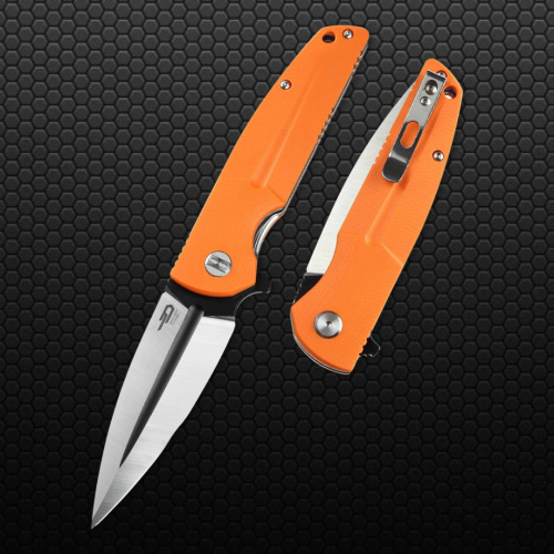 Нож складной Bestech Fin Orange Black/Satin