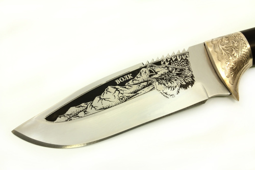 Нож Волк - граб/мельхиор Беркут Кизляр