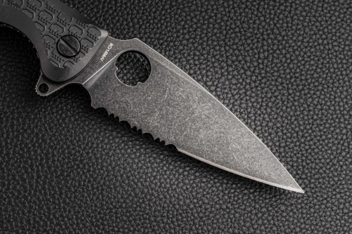 Складной нож Daggerr Resident serrated blackwash черный Складной нож Daggerr Resident serrated blackwash черный