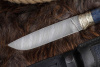 Нож Восток дамаск граб/синий Адамов