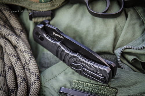 Складной нож Bloke X D2 black Titanium