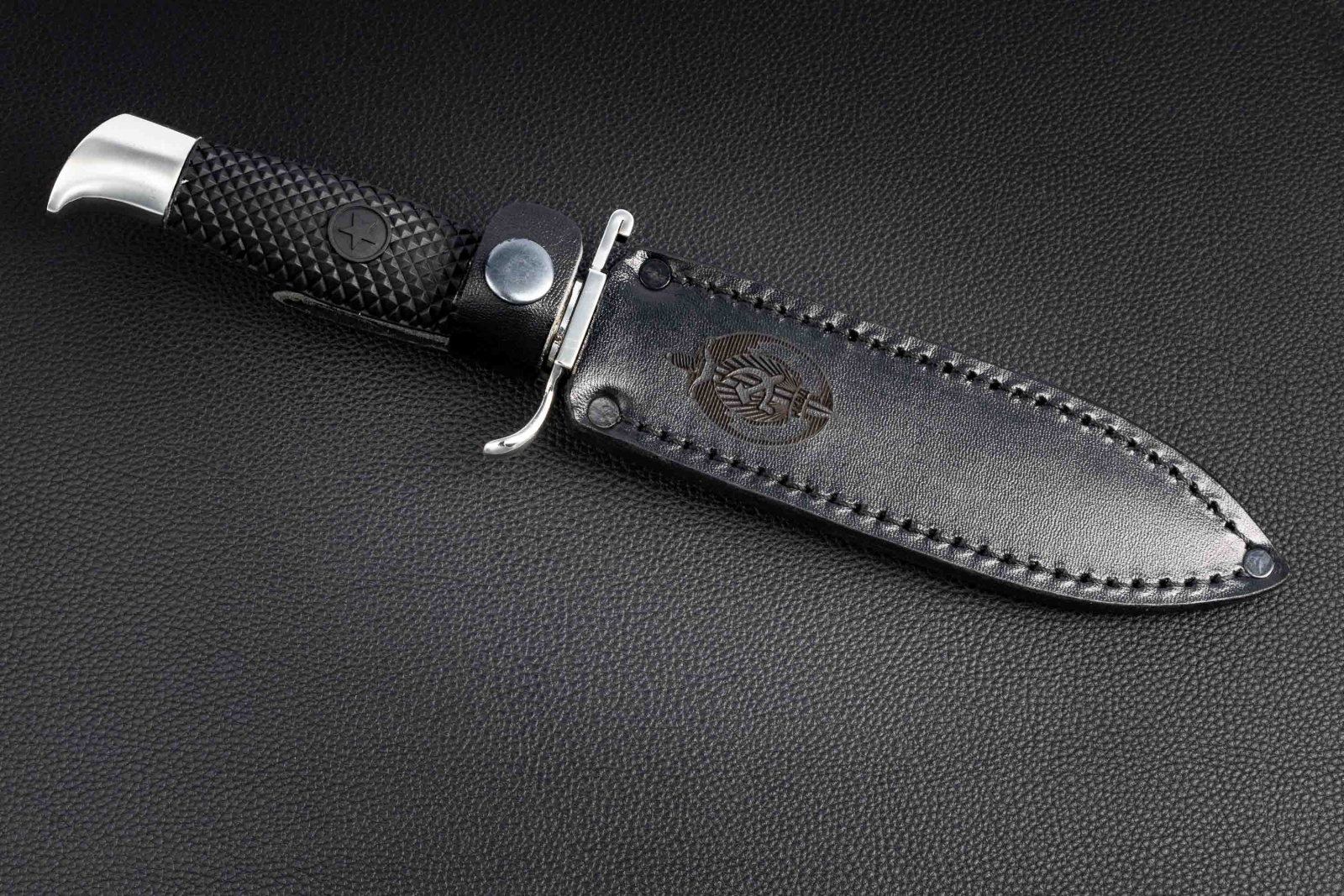 Нож Финка НКВД Х12мф эластрон черный Андреев