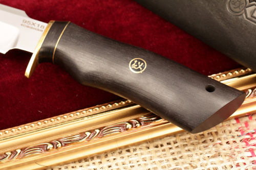 Нож Чибис (95Х18, чёрный граб)