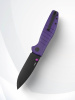 Нож Bestechman Goodboy Black DLC сталь D2, рукоять Purple G10