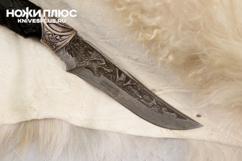 Нож Лунная ночь ХО Сталь Дамаск Нож Лунная ночь ХО Сталь Дамаск