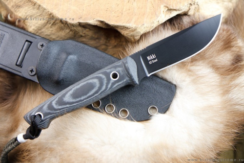 Нож Nikki D2 T Black Titanium
