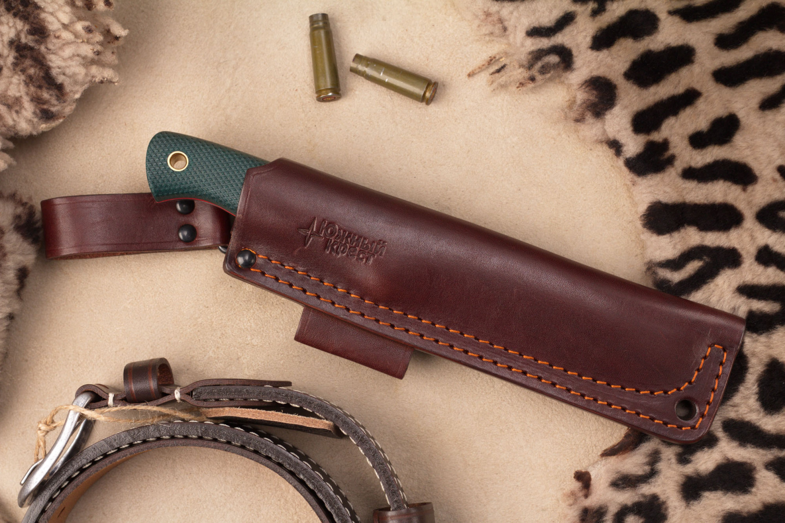 Нож Кедр L N690 изумруд конвекс Южный Крест