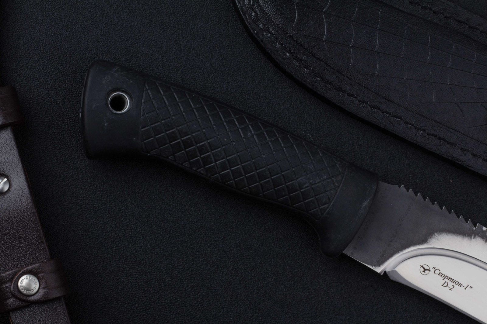 Нож Скорпион-1 D2 резина Беркут Кизляр