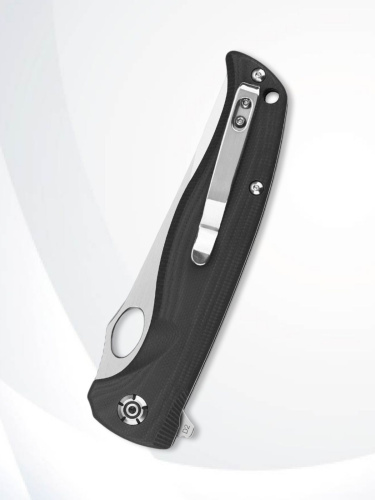 Нож QSP Gavial Satin сталь D2, рукоять Black G10