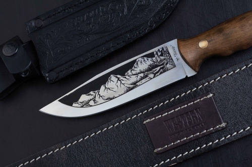 Нож Хазар - орех 65Х13 Беркут Кизляр