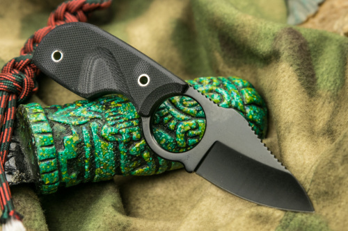 Нож amigo X AUS-8 Black Titanium