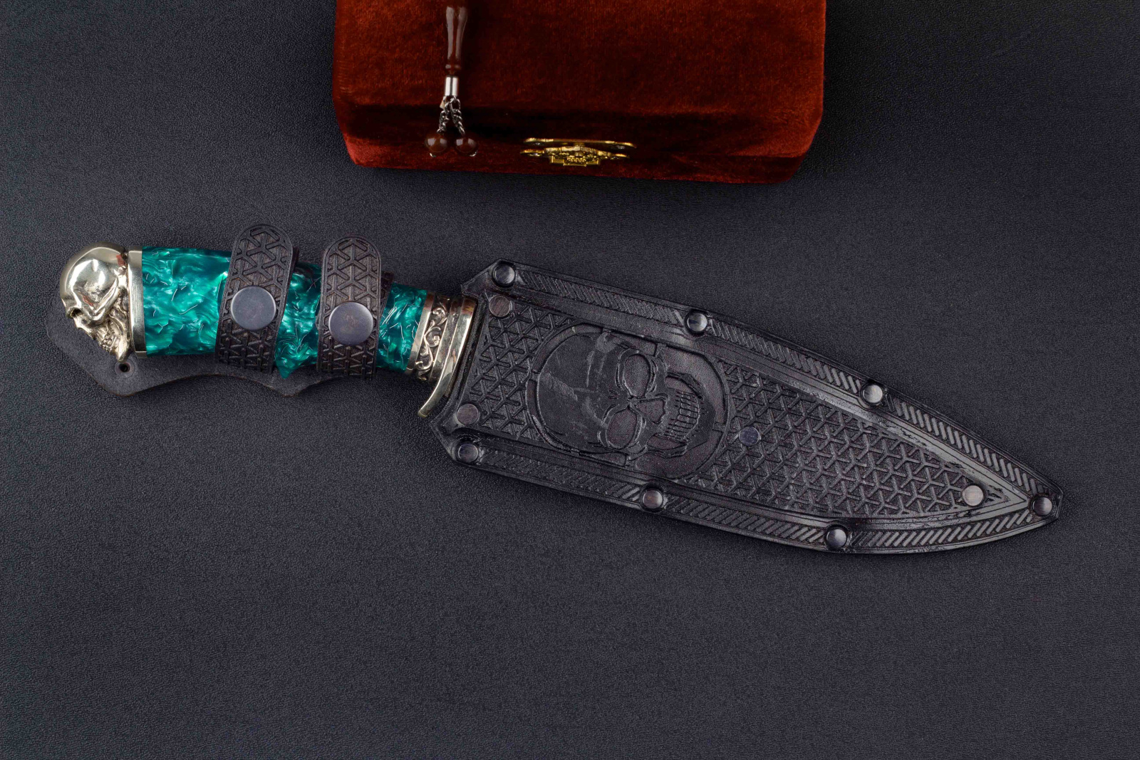 Нож Спецназ Х12МФ Акрил Зеленый