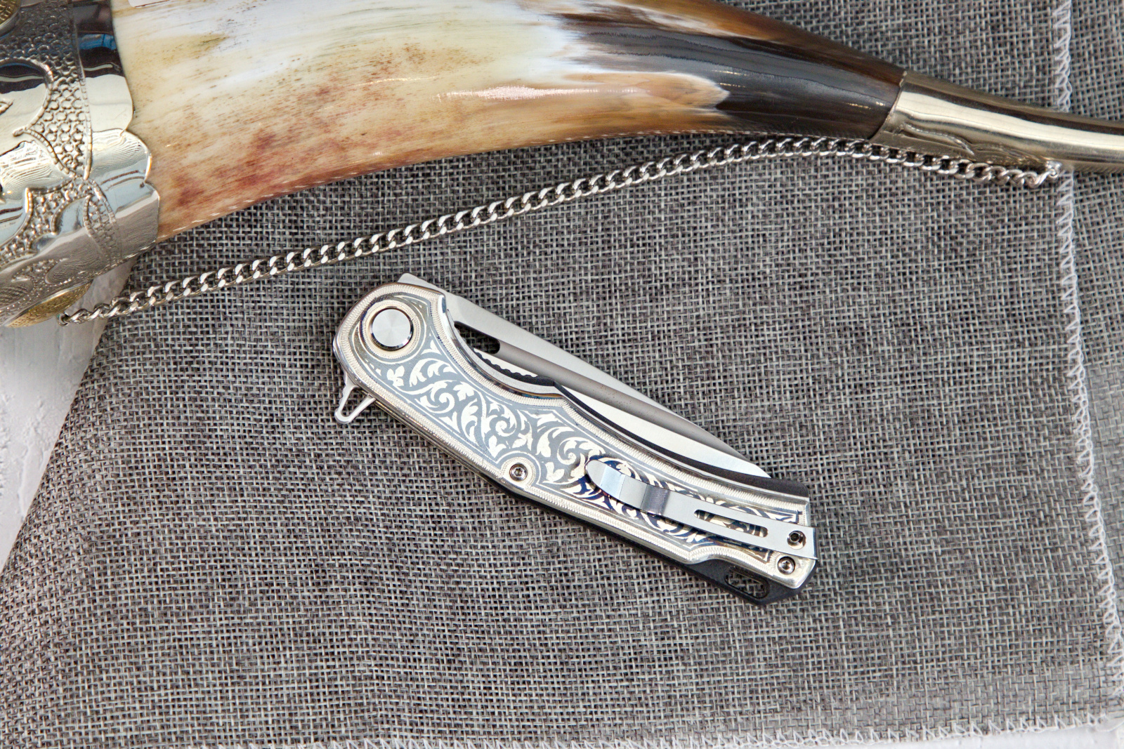 Нож складной ТДК А-01 Серебро