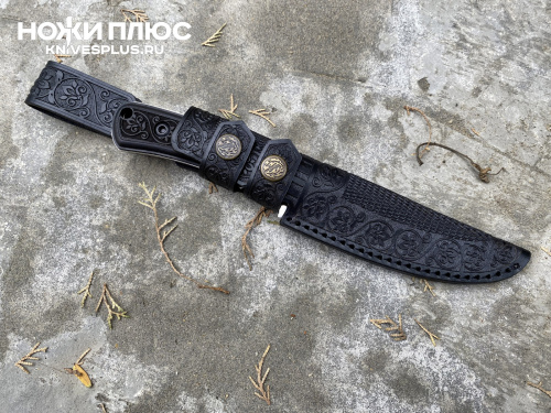 Нож Астра AUS-8 резная рукоять граб Кизляр Андреев