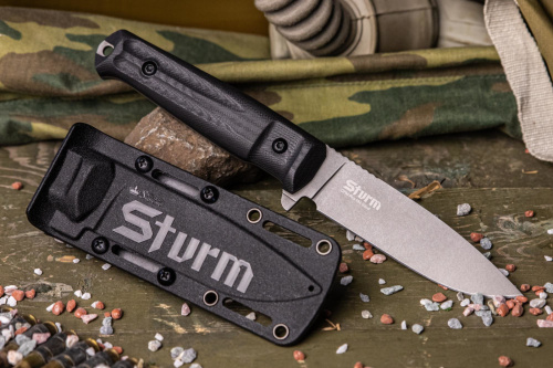 Нож Sturm Crucible CPM REX M4 Black