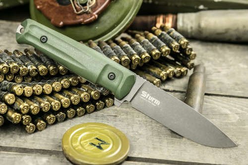 Нож Sturm PGK Tacwash Olive Kraton