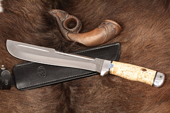 Нож Ицыл мачете (карельская береза)