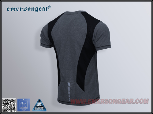 Функциональная спортивная футболка Emersongear Blue Label «Акулий плавник»