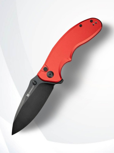 Складной нож Sencut Cybrix black сталь 9Cr18MoV, рукоять Red Aluminum
