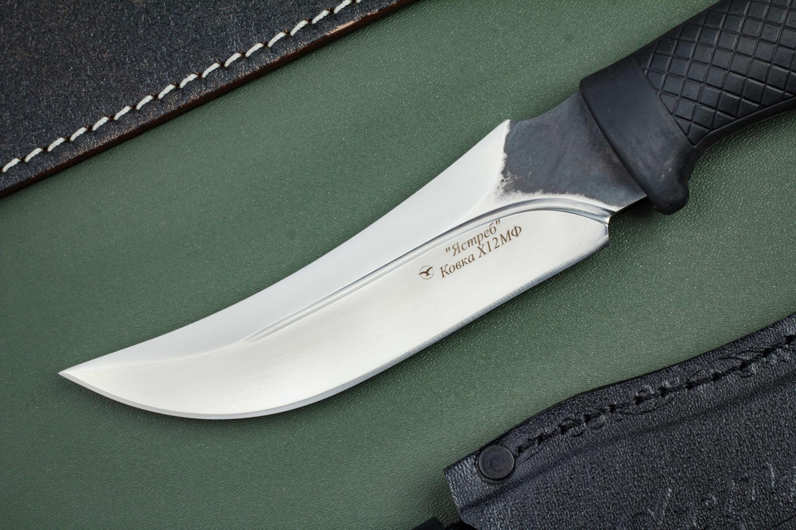 Нож Ястреб х12 резина Беркут