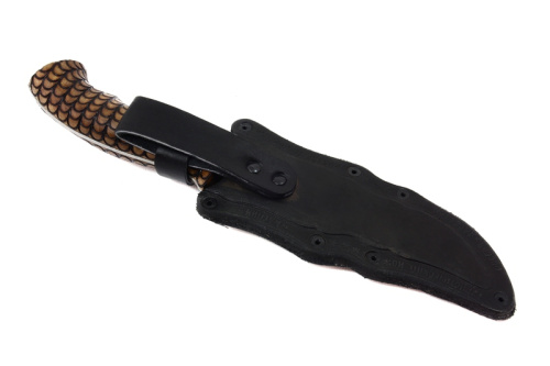 Нож Каспий - жженый орех Поиск Кизляр