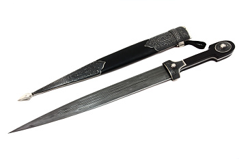 Кинжал ККВ дамаск серебро Кинжал ККВ дамаск серебро