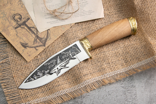 Нож Акула-2 Латунь Нож Акула-2 Латунь