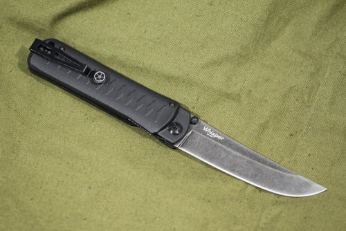 Нож складной Whisper D2 Black