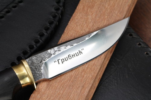 Нож Грибник Х12МФ/латунь Блажко