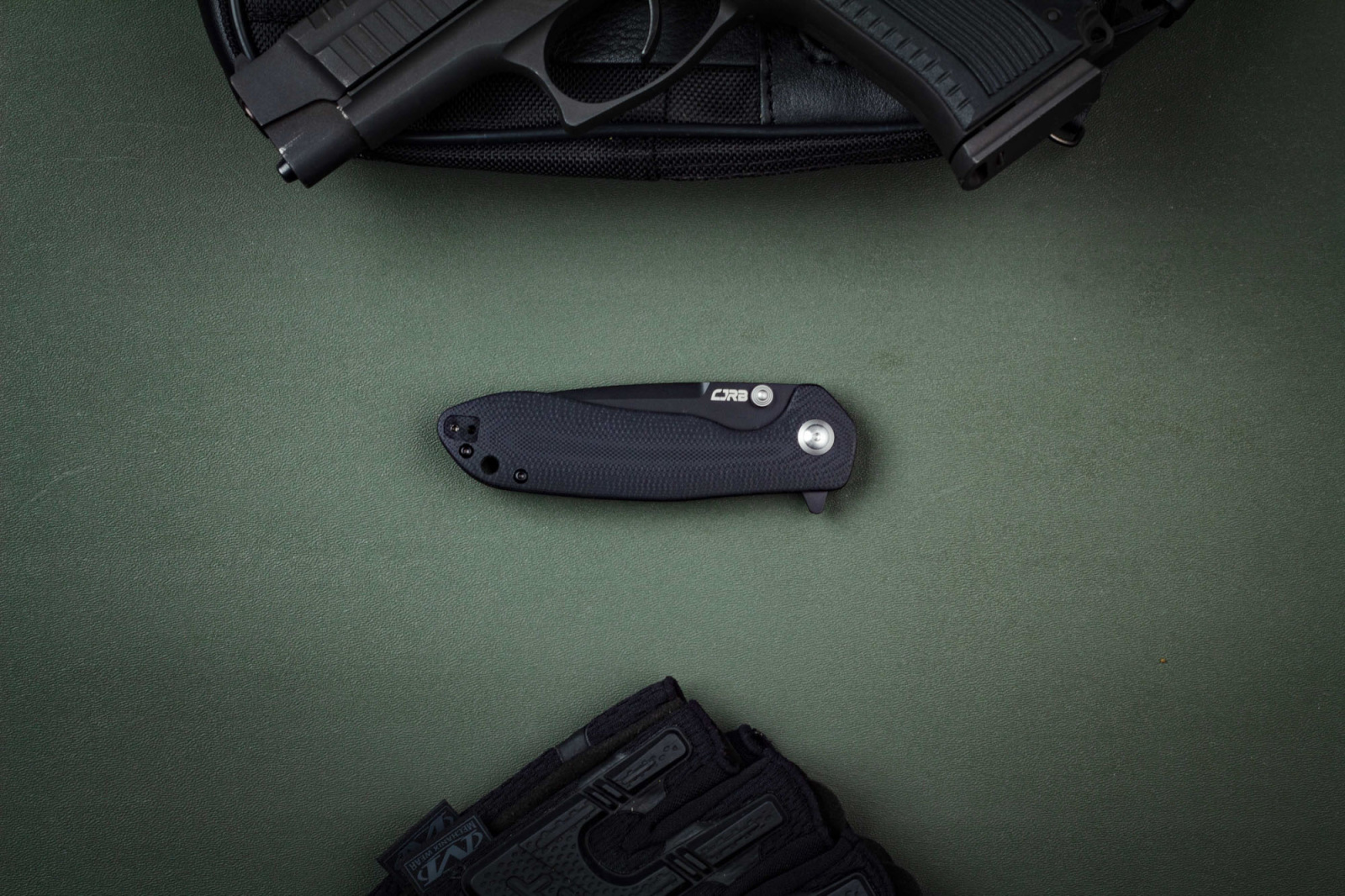 Складной нож CJRB Scoria PVD сталь AR-RPM9, рукоять Black G10