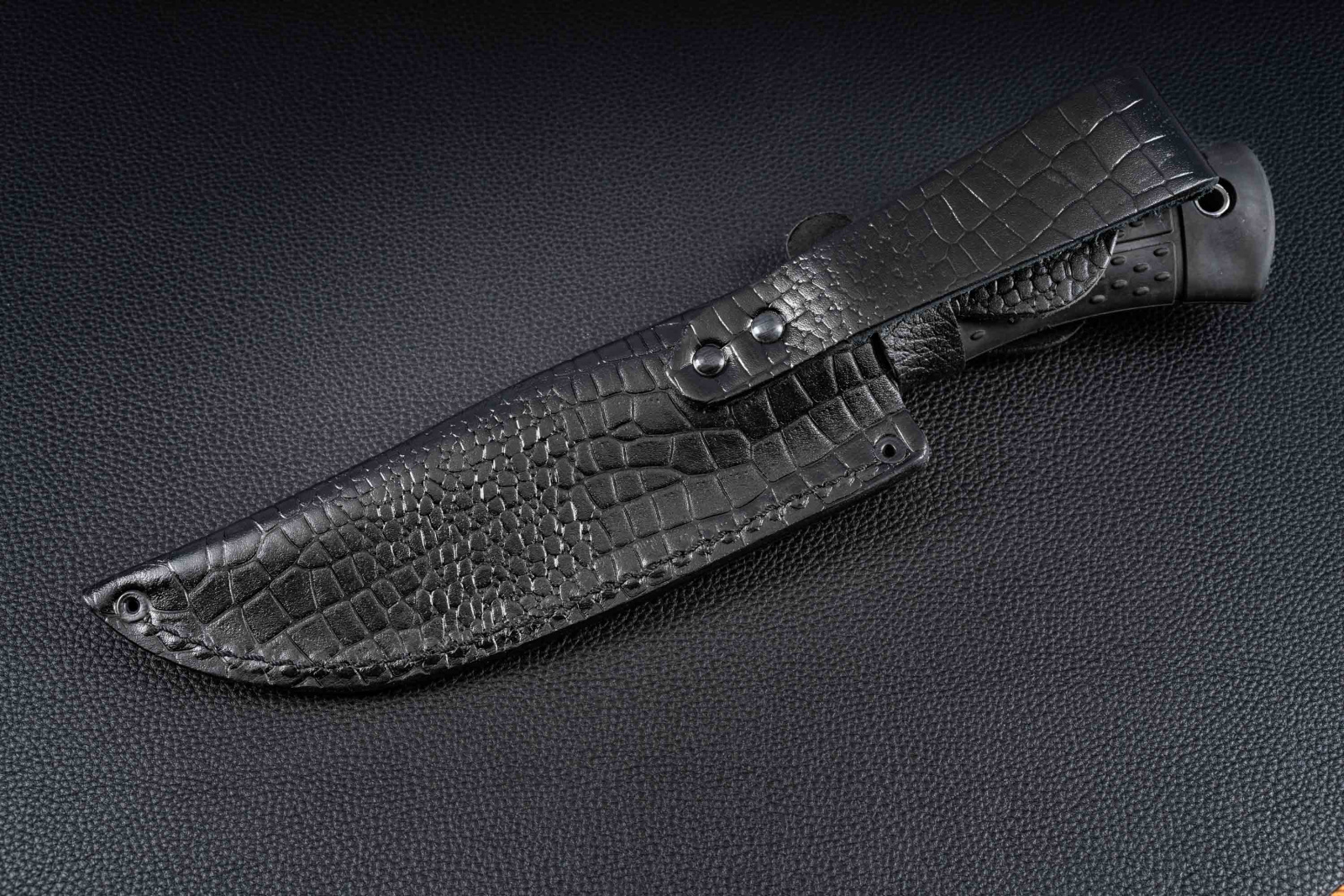 Нож Терек AUS-8 эластрон черный Андреев