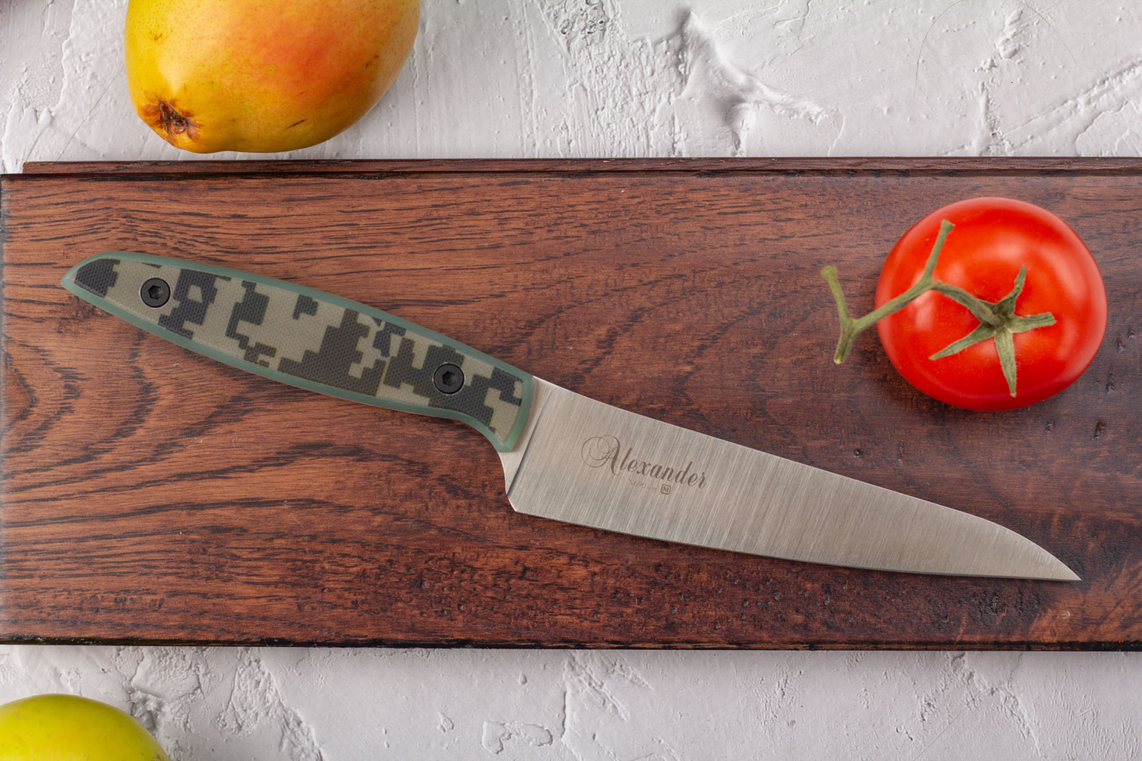 Нож кухонный alexander S N690 Camo G10 Russo Knives